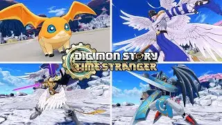 SlashAngemon Evolution, Special Skills & Win Screen - Digimon Story: Time Stranger