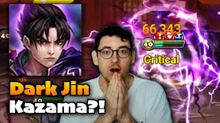 COLLAB LD NAT 5?! DARK JIN KAZAMA 200k Single Target Snipe! - Summoners War x Tekken 8 Collaboration