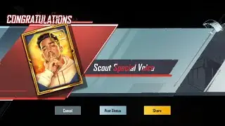 Scout Special Voice Pack Crate Openning | Hindi Voice | BGMI ❤️❤️