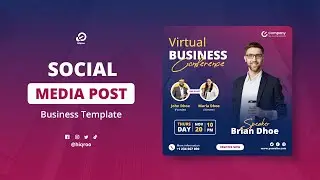 Professional Business Social Media Banner Design | Adobe Illustrator Tutorial