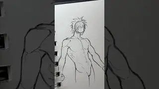 Drawing Warmup pt.50 #drawing #sketch #warmup #pose #simple #easy #quick #speed #fyp #shorts #art