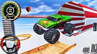 Impossible Monster Truck Mega Ramp - Extreme Car Stunts - Android Gameplay