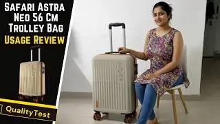 Safari Astra Neo 56cm Cabin Trolley Review | Polycarbonate - Men & Women, Suitcase for Travel.