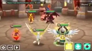 Summoner War: Kahli And Teon Are Best Friends (Fire High Elemental And Light Garuda)