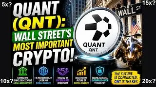 Quant (QNT): Wall Street's Most Important Crypto Nobody Is Talking About!