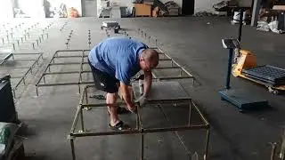 ceramic raised floor installation