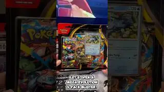 🎴 Mega Evolution 3-Pack Blister opening! Let&rsquo;s see what&rsquo;s inside 🔥✨