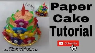 Paper Cake Tutorial | How to make Birthday Cake