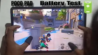 Poco pad 5g full Battery Draining Test bgmi|क्या ये गेमिंग टैब है या नहीं Bgmi poco pad 5g #mithlesh
