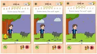 Brain test 5 level 64 Walkthrough Solution 