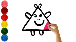 How to draw a cute character design Triangle