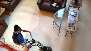 View from above cleaning with 360 XL with brush head and nylon slot glides www.saigers.com