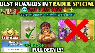 🚨TRADER SPECIALS WEEK 2 REWARDS in Clash Of Clans - Legendary Hero Skins,New Deco & Magic Items!✅