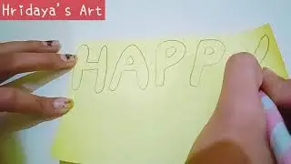 DIY new year 2021 banner making for decor....Hridaya's Art..