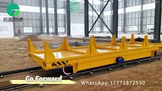 15T Customized Electric Transfer Cart,Warehouse Low Voltsage Railway Powered Transfer Trolley