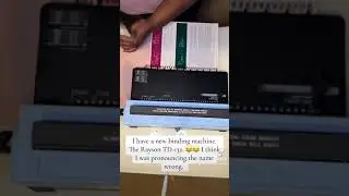 New binding machine. Rayson TD-132