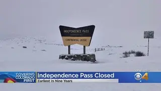 Independence Pass Closes Earliest In 8 Years