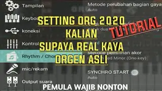 CARA SETTING ORG 2020-2021-2022 DENGAN BENAR UNTUK PEMULA