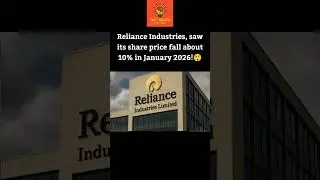 Reliance Industries saw its share price fall about 10% in January 2026! #India #StockMarket #Economy