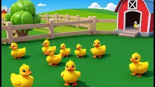 Five Baby Ducks Save the Vegetable Farm Adventure | Funny and Fun Kids Nursery Rhyme Animation