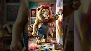 Lion in various professions🦁 #Theworldframe #shortsvideo #youtubeshorts
