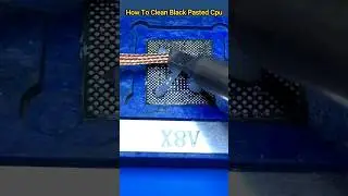 How To Clean Black Pasted Cpu #mobilerepair #icreballing