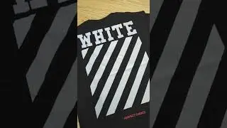OFF-WHITE 100% Cotton Stripe Crew Neck T-Shirt Summer Short Sleeve #offwhite #offwhitehoodie