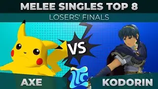 Axe vs KoDoRiN - Melee Singles Top 8: Losers' Finals - Low Tide City | Pikachu vs Marth