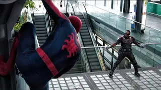 Captain America: Civil War (2016) Spider-Man vs Winter Soldier | HD Fandango MovieClips