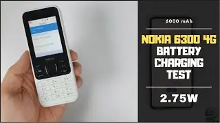 Nokia 6300 4G Battery Charging test 0% to 100% | 2.75W charger 1500 mAh