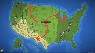 10,000 Years in the USA | WorldBox Timelapse