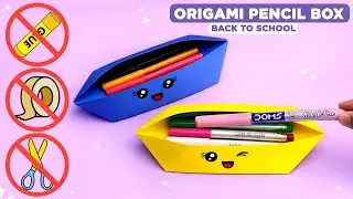 Easy Pencil box without glue | DIY Paper Pncil Box | Easy Box Idea | Easy Paper Craft | School Craft