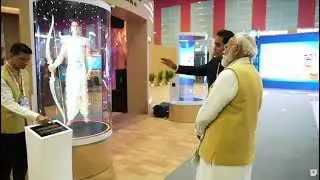 Prime Minister Shri Narendra Modi at Jio AI Pavilion during the India AI Impact Summit 2026.