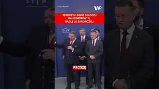 Przerywają konferencję po pytaniu o Telusa. 
