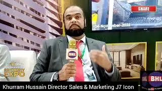 Khurram Hussain Director  Sales & Marketing J7 Icon #propertyinvestor  #pakistanpropertyexpo 