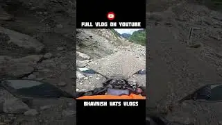 Dangerous Route 😳 #bhavnishvatsvlogs #bikerideindia #travel #delhitosikkim