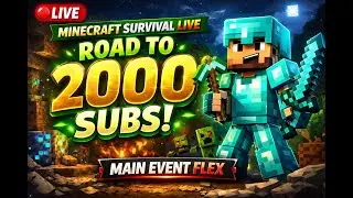 LIVE Minecraft Survival 🟢 Can We Reach 2000 Subscribers Today? #minecraft #livestream #shorts #fun