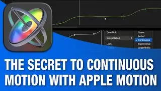 The secret to Continuous Motion using Continuous Keyframe Interpolation in Apple Motion!
