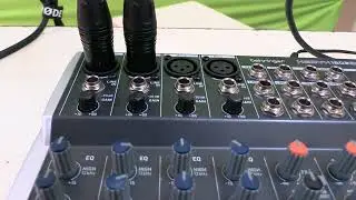 How to connect audio mixer and audio interface to a computer?