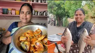 #కృష్ణ నది ఒడ్డున నల్ల చిత్తూరుయి చేపల పులుసు #vlog #cooking #youtube #fishcurry