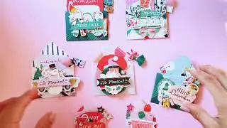 Crate Paper Hey Santa Mini Decorated Envelopes