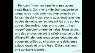 raconter le voyage &agrave; Ifrane