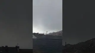 Amago tormenta de nieve tronada. Chubascos de nieve convectivos en la Sierra de Madrid 25 Enero 2026