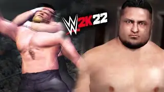Samoa Joe (AEW) WWE 2K22 Gameplay | Mod PS2 HCTP