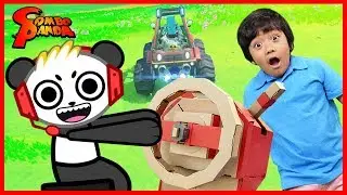NINTENDO LABO SENT ME & RYAN CAR, PLANE, & SUBMARINE ! Let's Play with Combo Panda