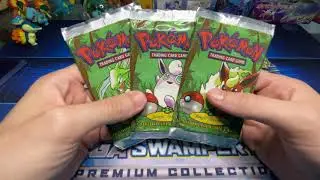 Opening Rare Red Logo Jungle Booster Packs!