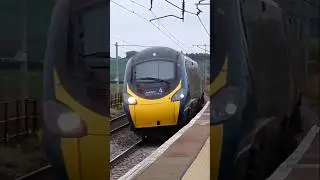 A Pendolino Tilts through Carluke! #speed #train #railway #shorts