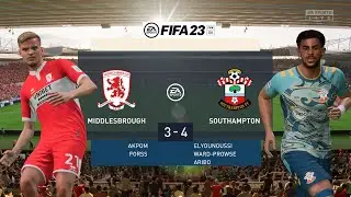 Middlesbrough vs Southamton - England Championship | FIFA 23 PC Gameplay 4K