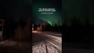 Time to chill 🌌 An amazing Northern Lights experience