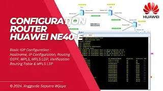 How To Configuration Router Huawei NE40E In eNSP Labs - Basic IGP Configuration